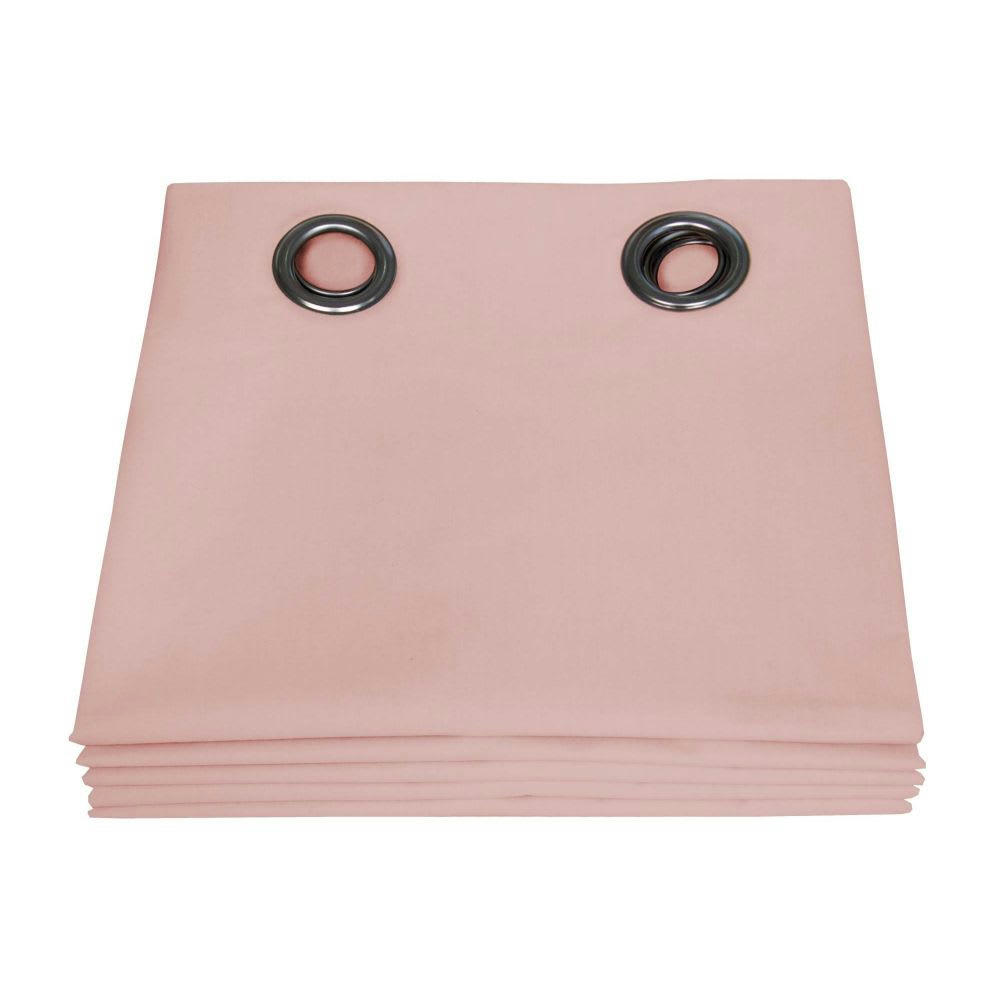 - Rideau occultant total rose 135 x 250