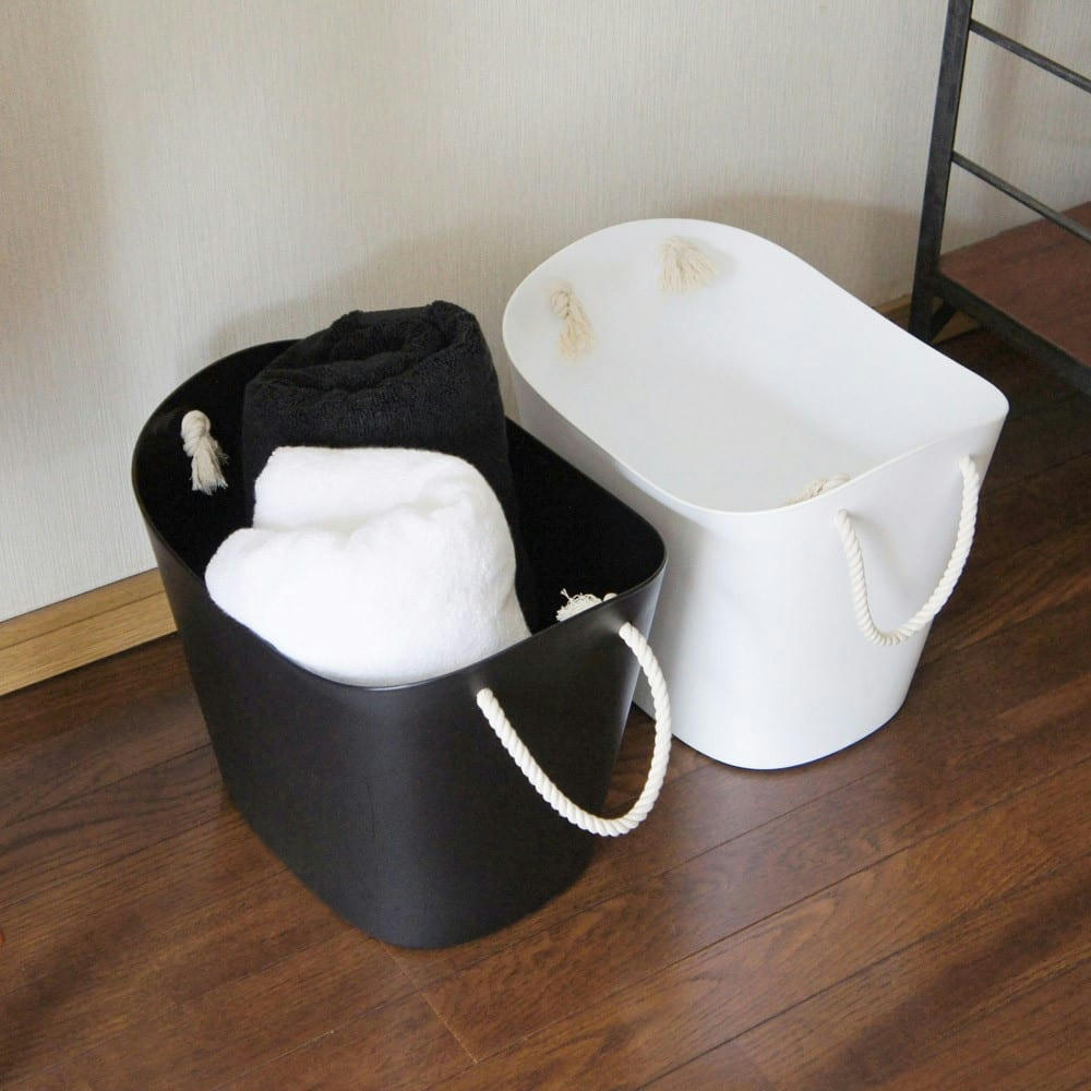 BALCOLORE - Panier de rangement blanc 36x29cm