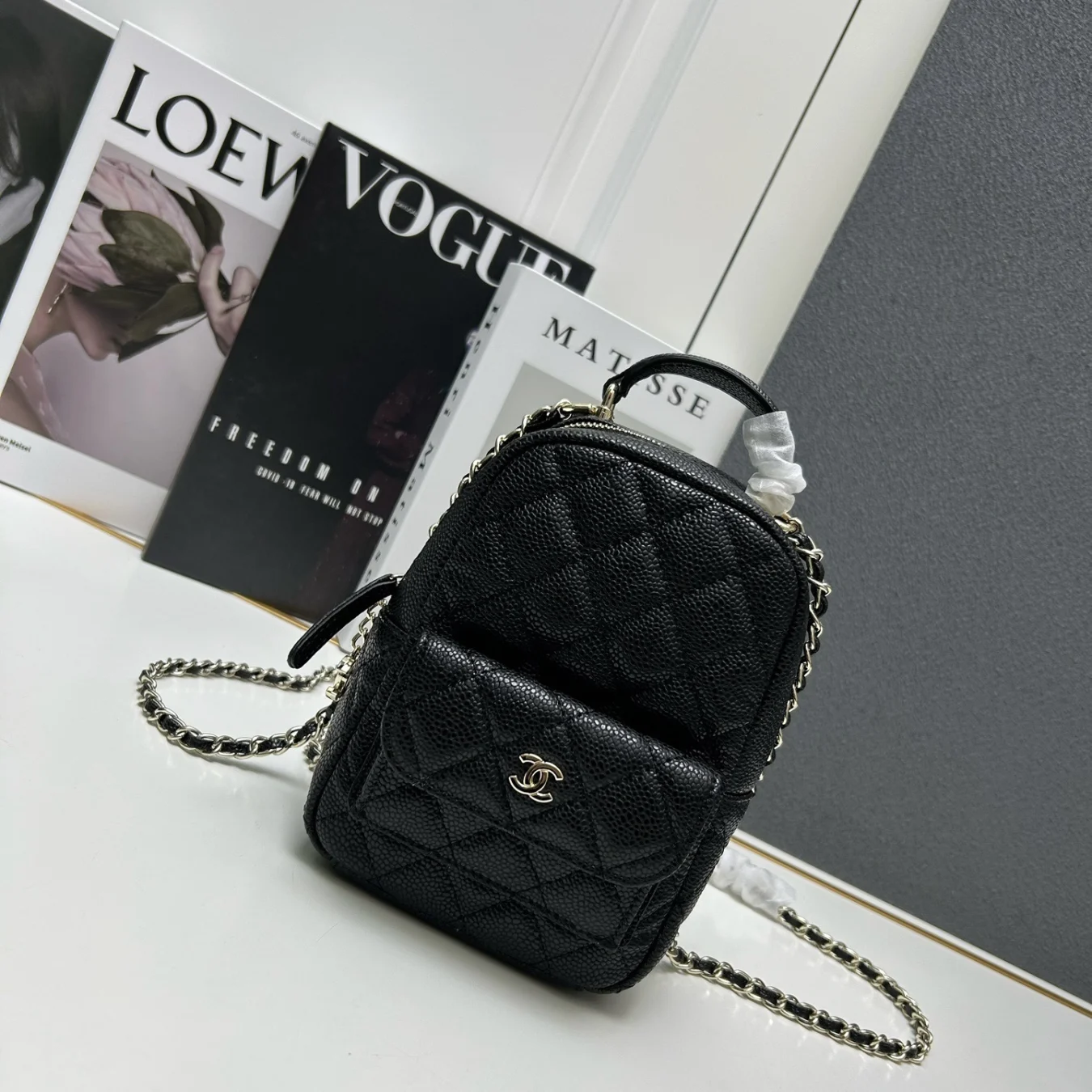 Chanel Grained Cowhide Backpack
