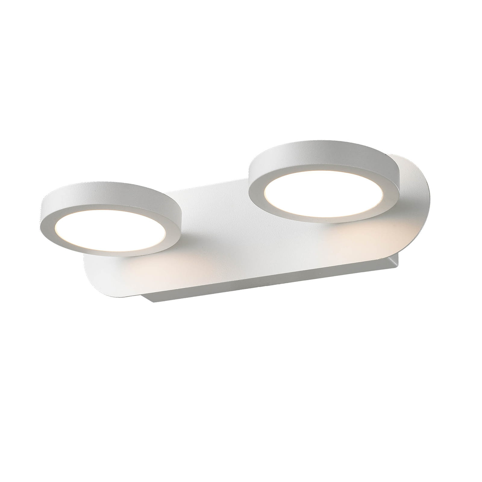 Kinkiet KENDRAbiały LED 2x10W 630lm wym:13x25x12cm IP21 Italux