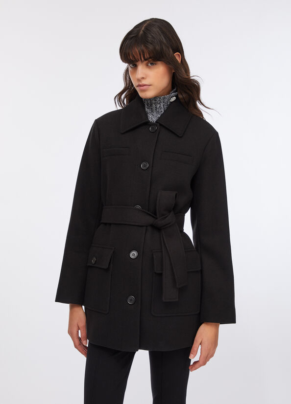 Cappotto con cintura