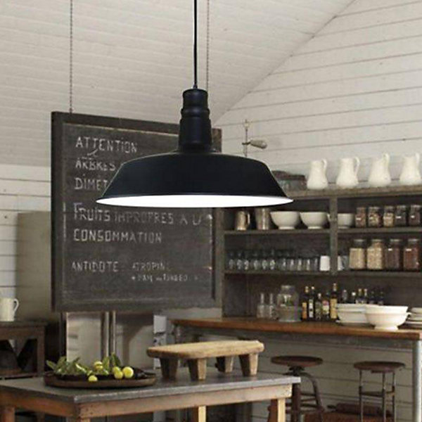 Lampe de Plafond Noire Style Industriel, Diamètre 36 cm, Métal de Haute Qualité, Douille E27, Design Moderne et légant