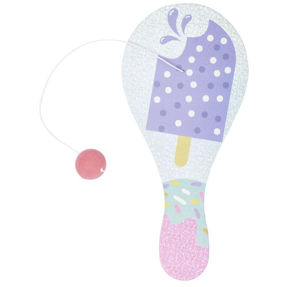 Tape balle raquette padel en bois à motifs