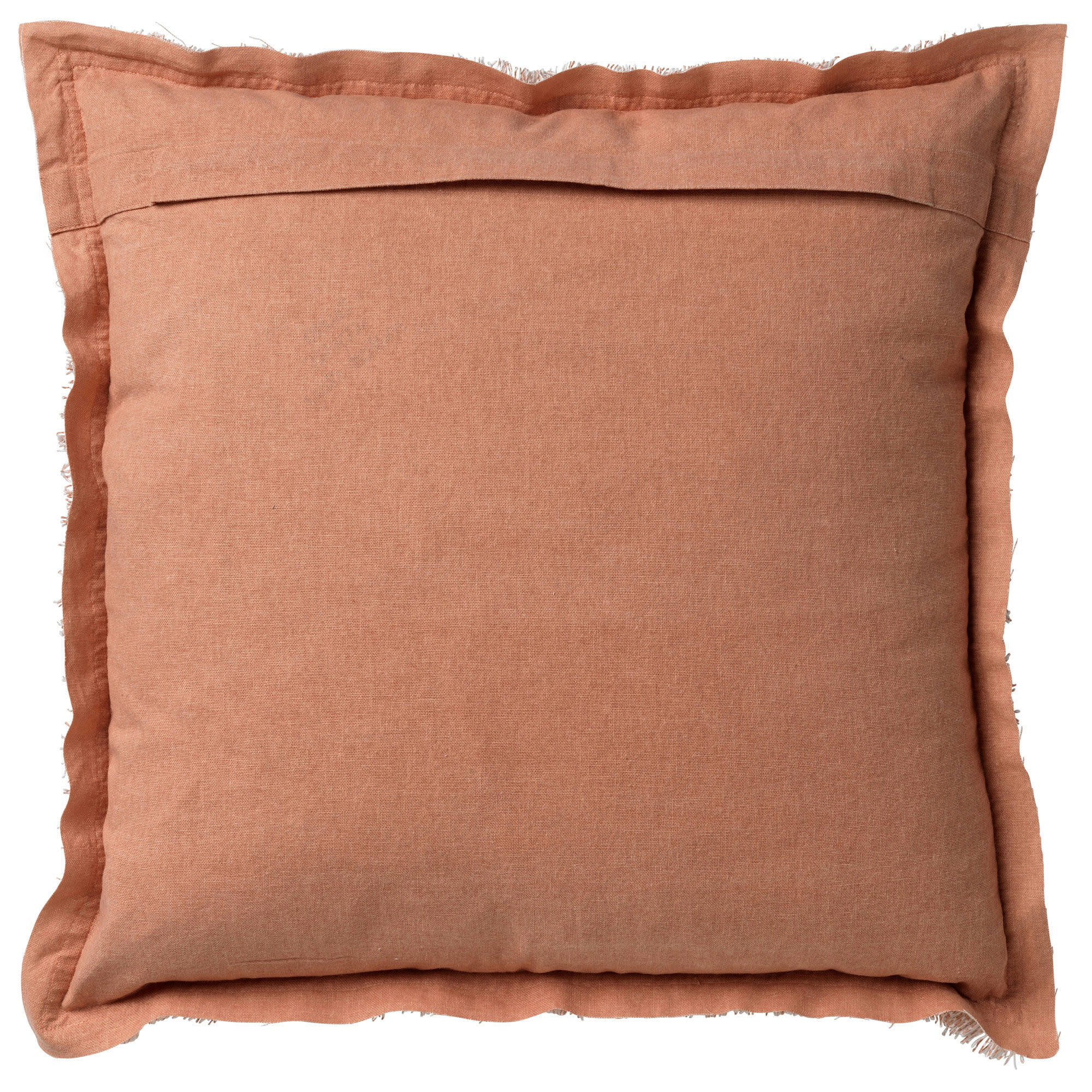 BURTO - Coussin - rose en coton 60x60 cm uni