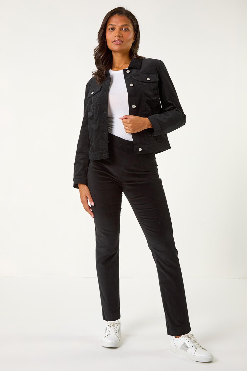 Roman Corduroy Pocket Detail Stretch Jacket