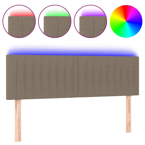VidaXL Zagłówek do łóżka z LED taupe