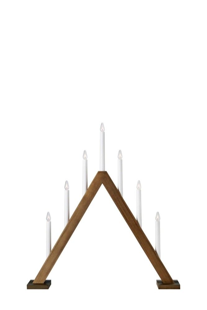 ADVENTSSTAKE MARKSLÖJD ARIELE 7 LYS LYSBRUN