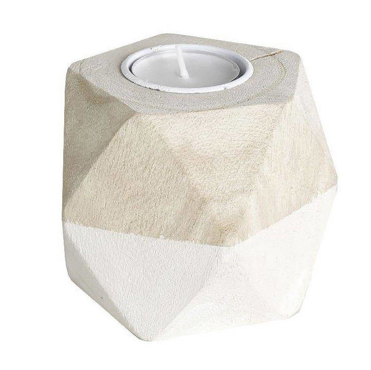 Świecznik drewniany Pure na tealighty