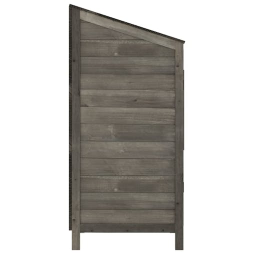 NNEVL Garden Shed Anthracite 55x52x112 cm Solid Wood Fir