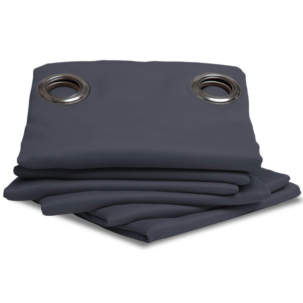 - Rideau occultant gris 140 x 260