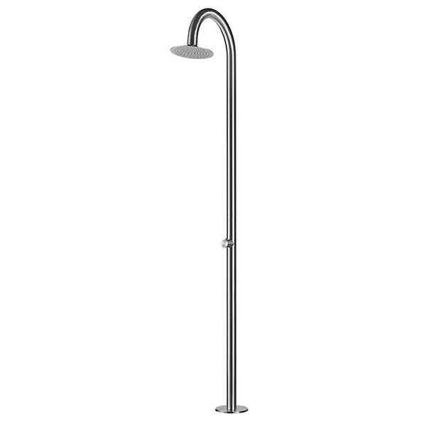 Douche De Piscine a Eau Froide En Acier Inox 316l Sined Doccia Palau