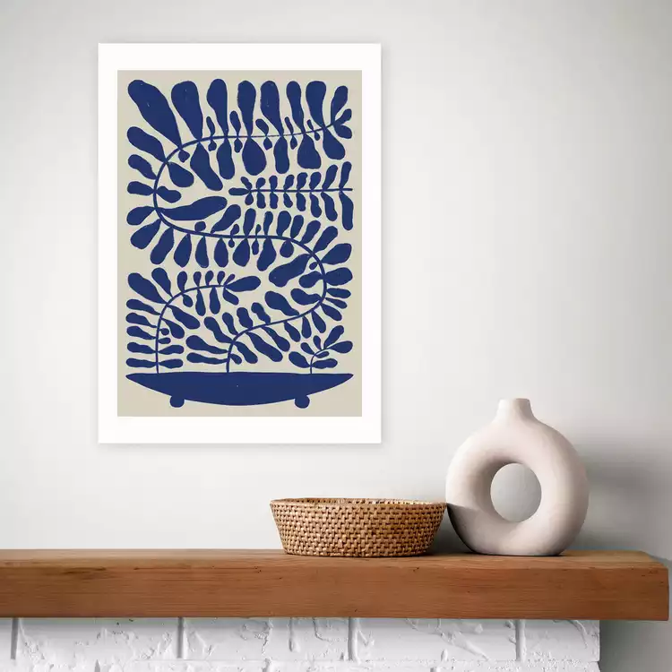 East End Prints 100 Leaved Plant Art Print - A3