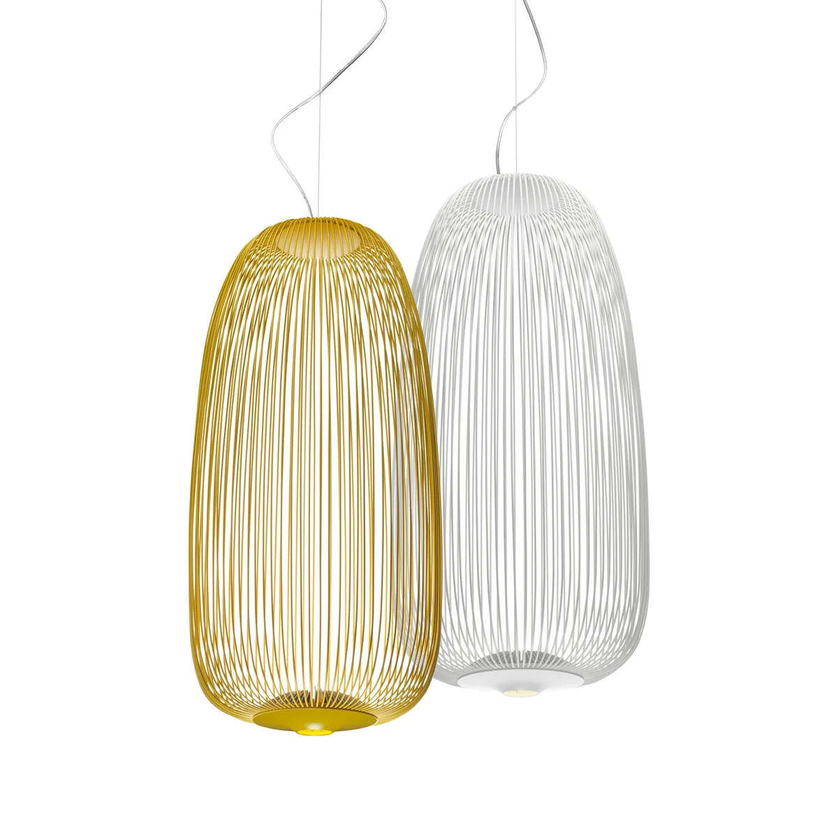 Foscarini - Spokes LED-Pendelleuchte 1, weiß