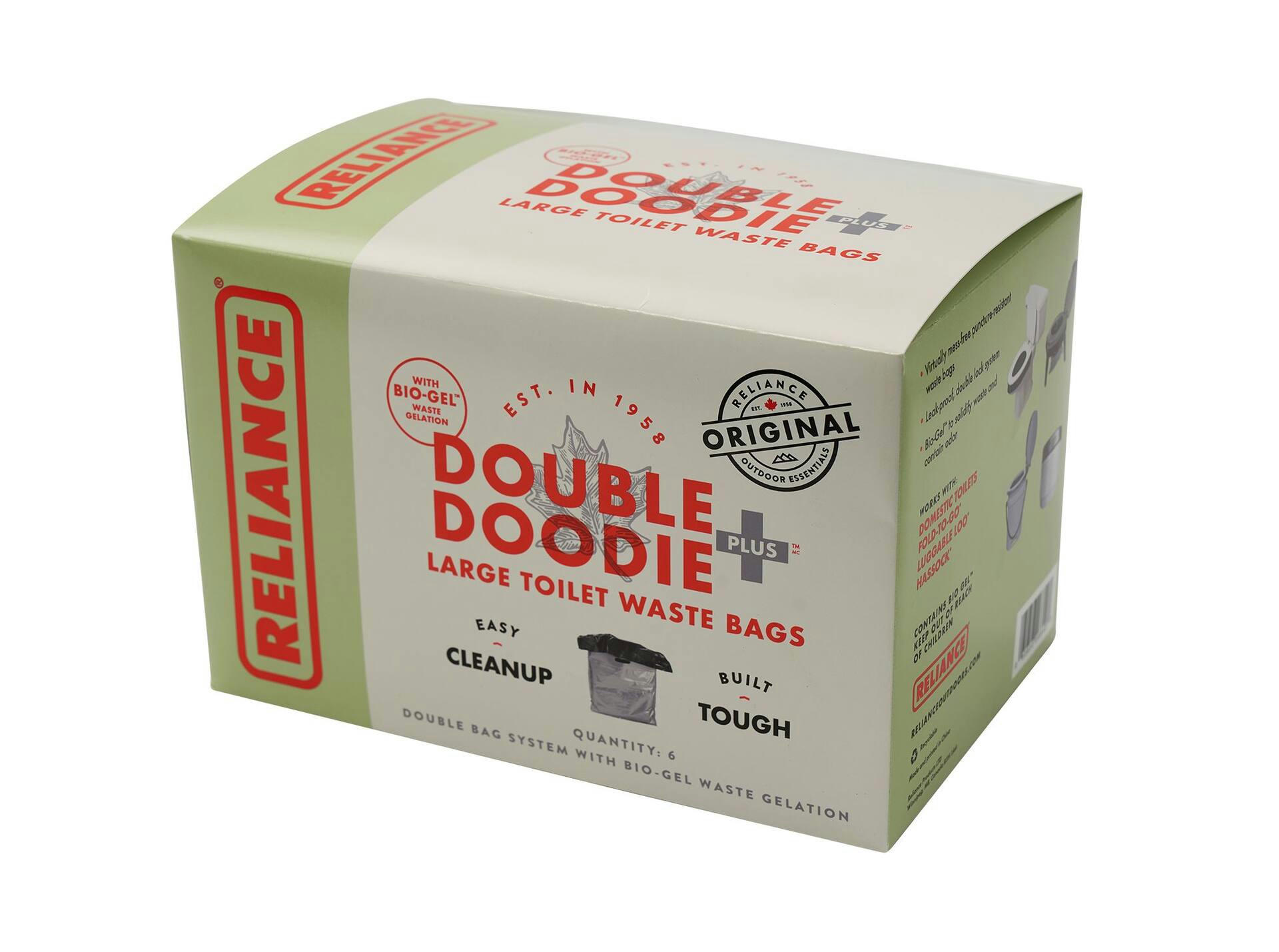 Reliance Double Doodie Plus Camping Toilet Waste Bags, Large, 6-pk