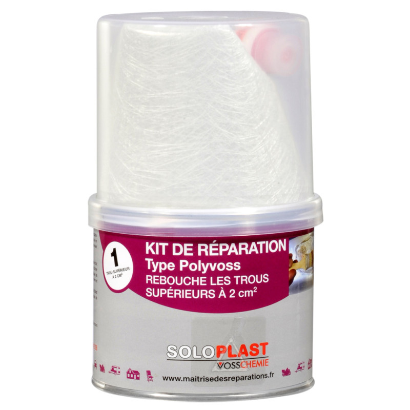 Kit de réparation Polyvoss n°2 0,5 kg SOLOPLAST