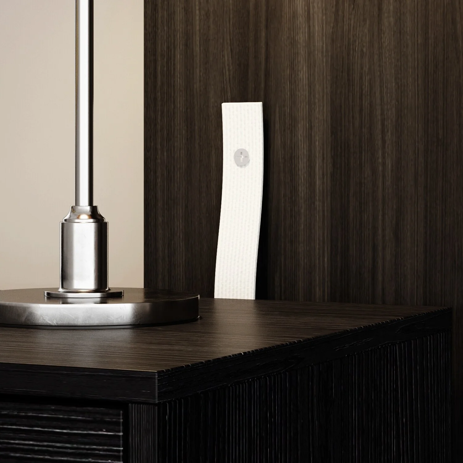 Elegant 9-Drawer Dresser with Gold Accents - Black Stripe Finish Chest