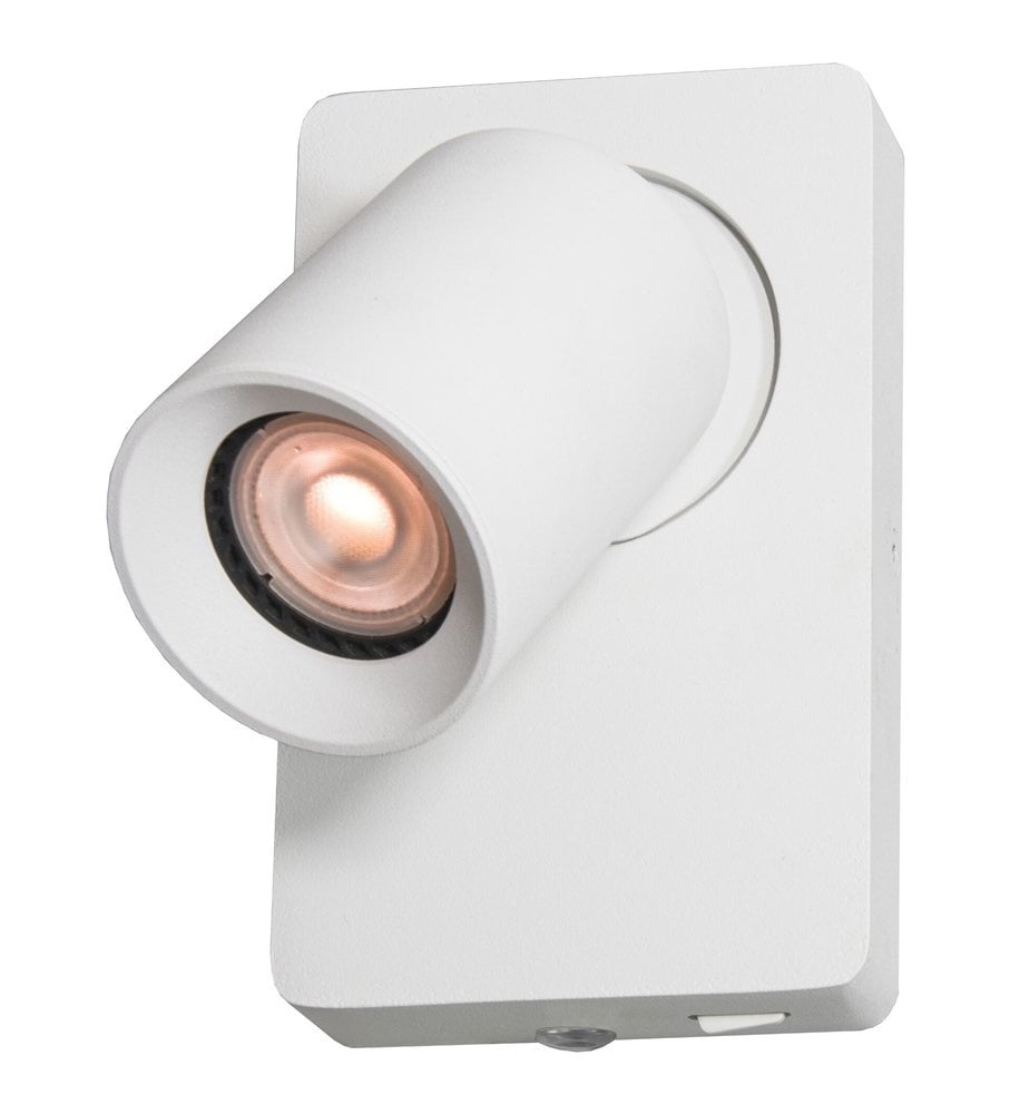 Artdelight wandlamp Megano - 1 lichts - 12 x 16  cm - wit