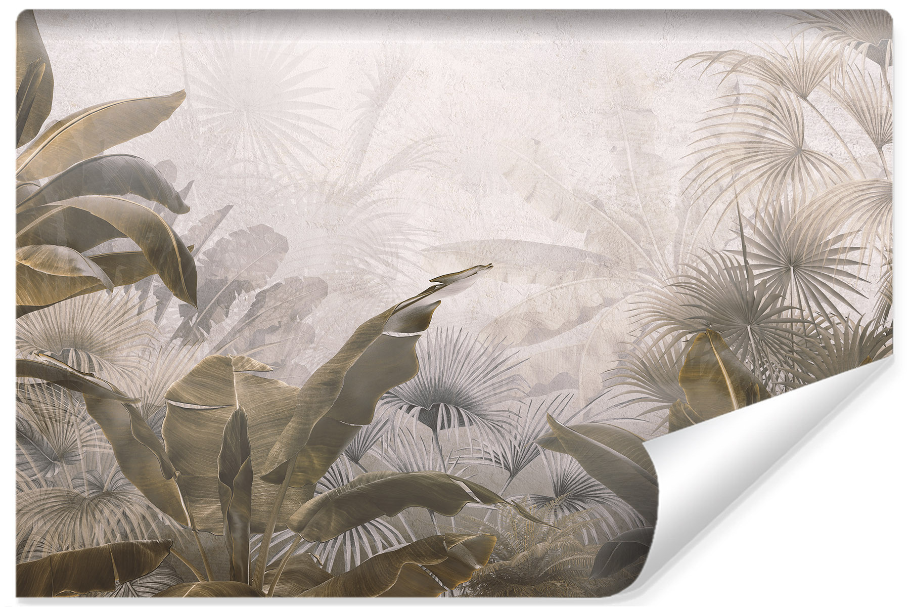 Fototapeta Tropikalne ROŚLINY Natura Retro 90x60cm