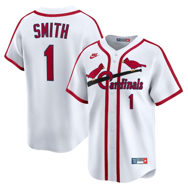 Ozzie Smith St. Louis Cardinals Nike Throwback Cooperstown Collection Limited Jersey - White/Blue