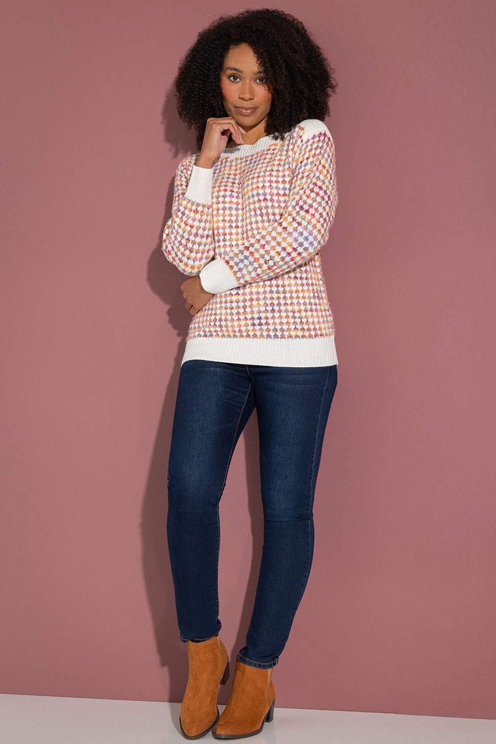 Klass. Rainbow Knitted Long Sleeve Top