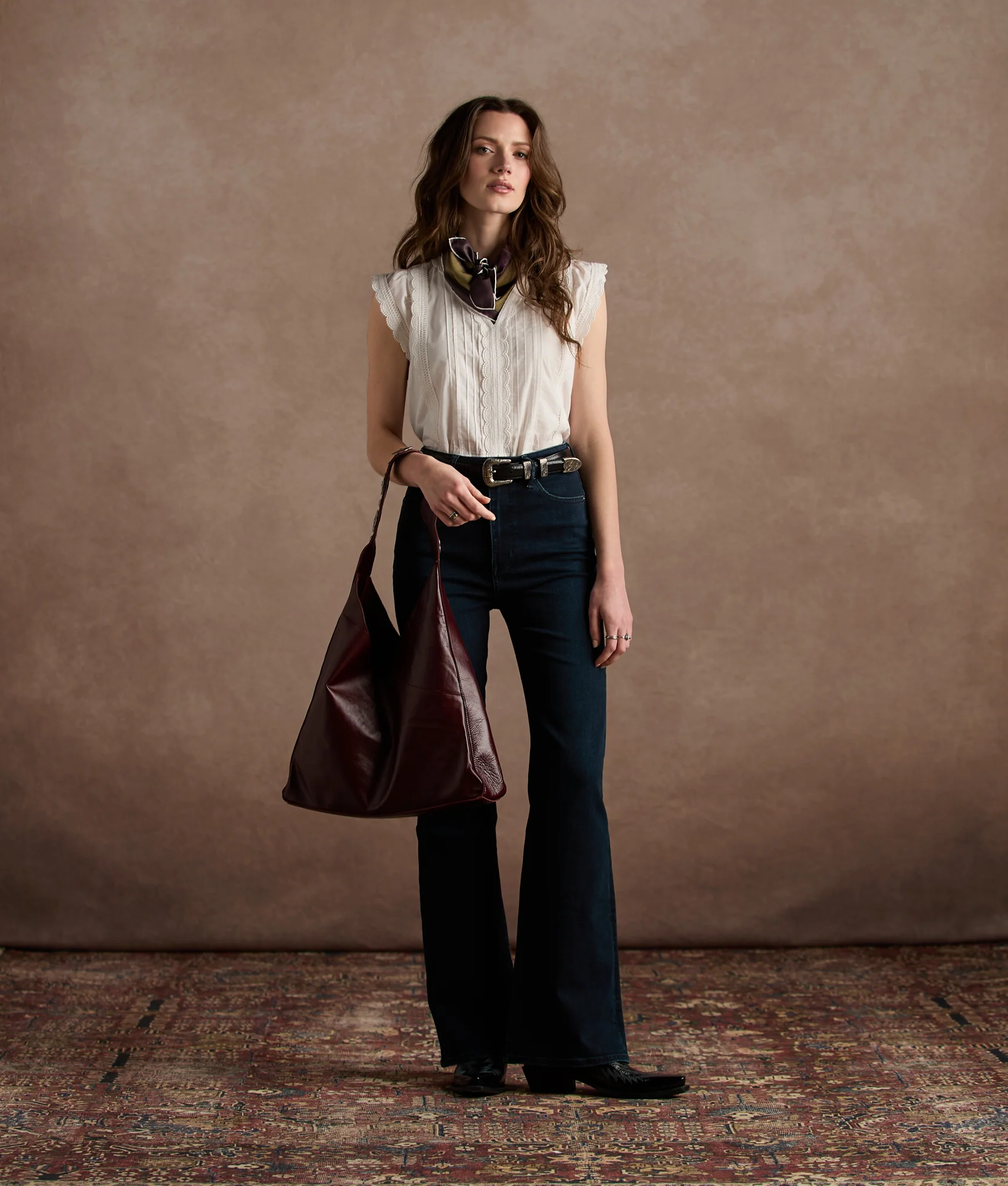 Sutton Pintuck Blouse - White