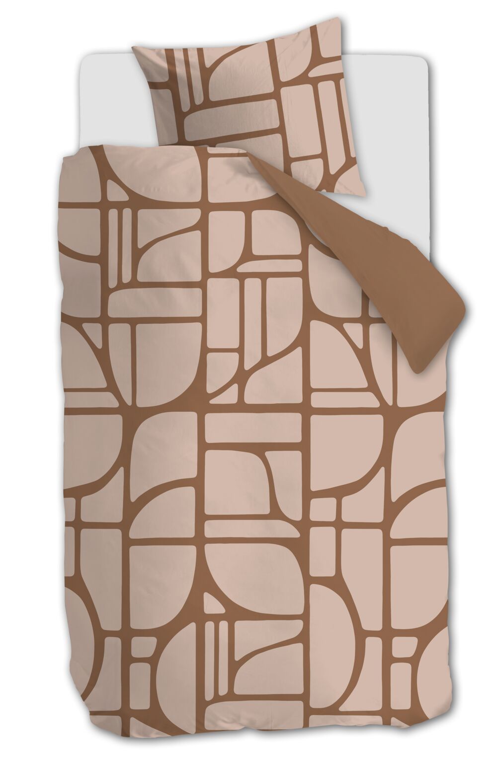 vtwonen Bold Shapes - 140 x 200/220 cm - Zachtroze