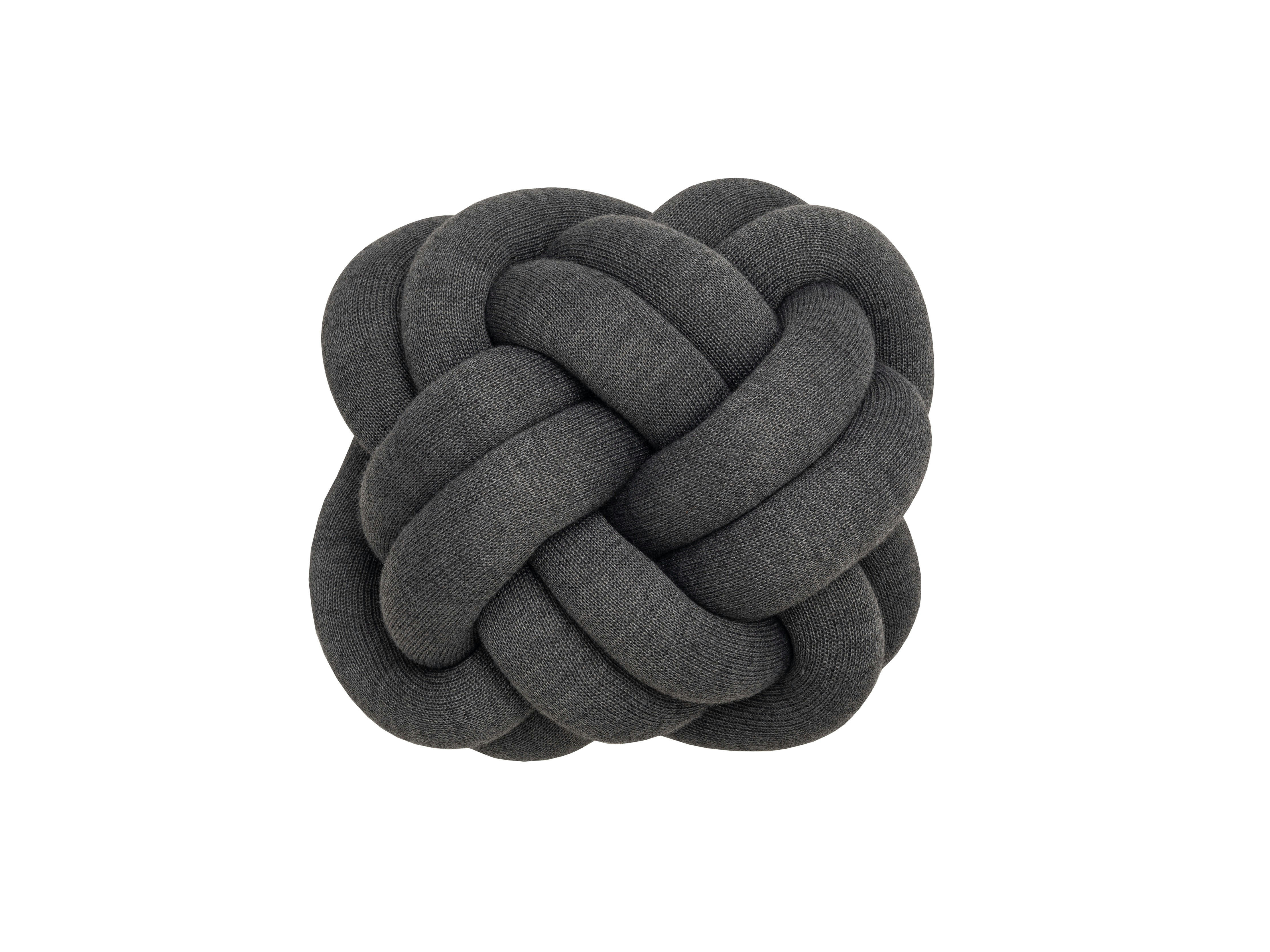 - Coussin Knot Tissus gris 30x15x30 cm