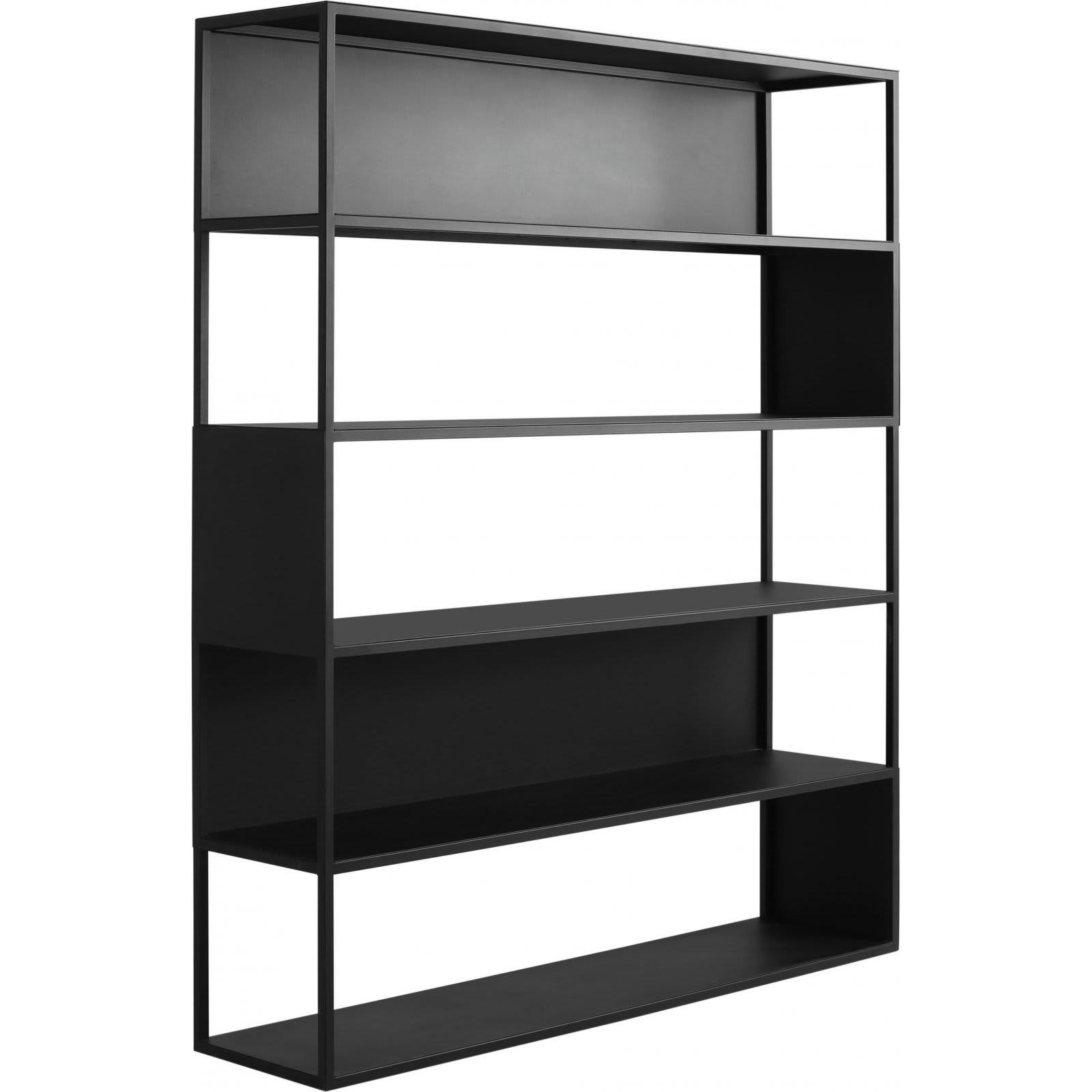 HYLLER - Bibliothèque Métal Noir