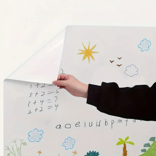 SOGA 45cm x 500cm Clear Dry Erase Whiteboard Wall Sticker