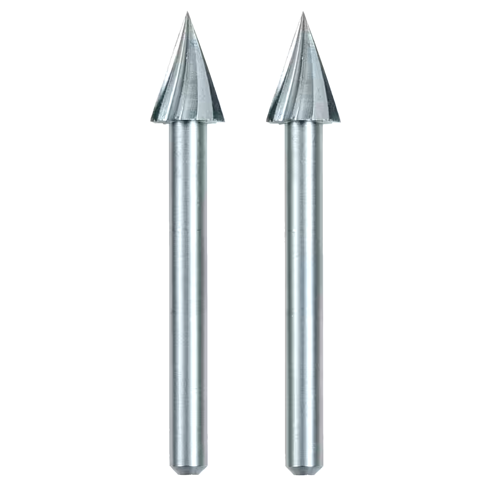 Dremel 125 Arrow-Shaped Steel Carving/Engraving Bit For Rotary Tool, 1/4-in, 2-pk