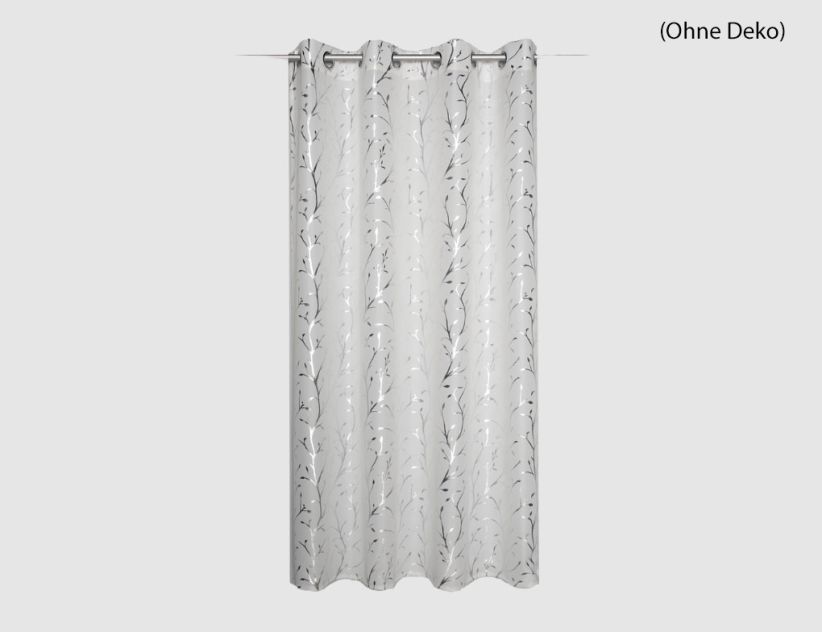 Ösenschal Risilio Weiß, Silber