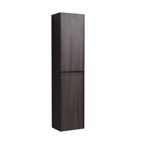 Naturel Verona Armoire haute bois foncé avec deux portes, 40x30x170cm (VERONAV40TD)