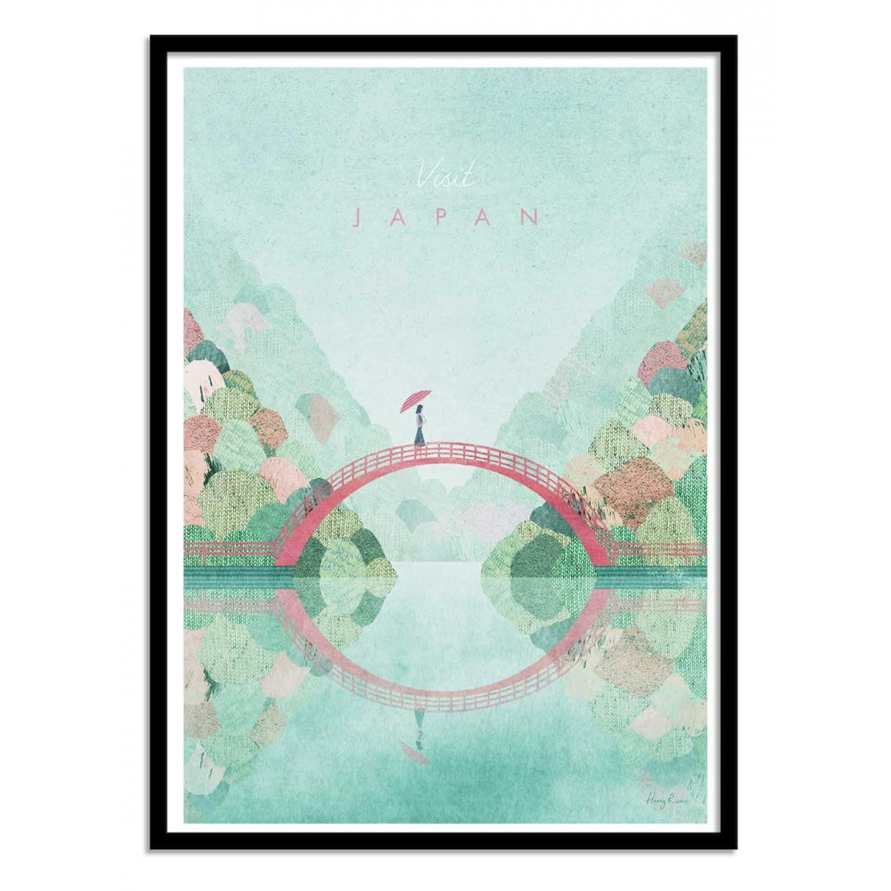 HENRY RIVERS - VISIT JAPAN VERSION 2 - Affiche d'art 50 x 70 cm