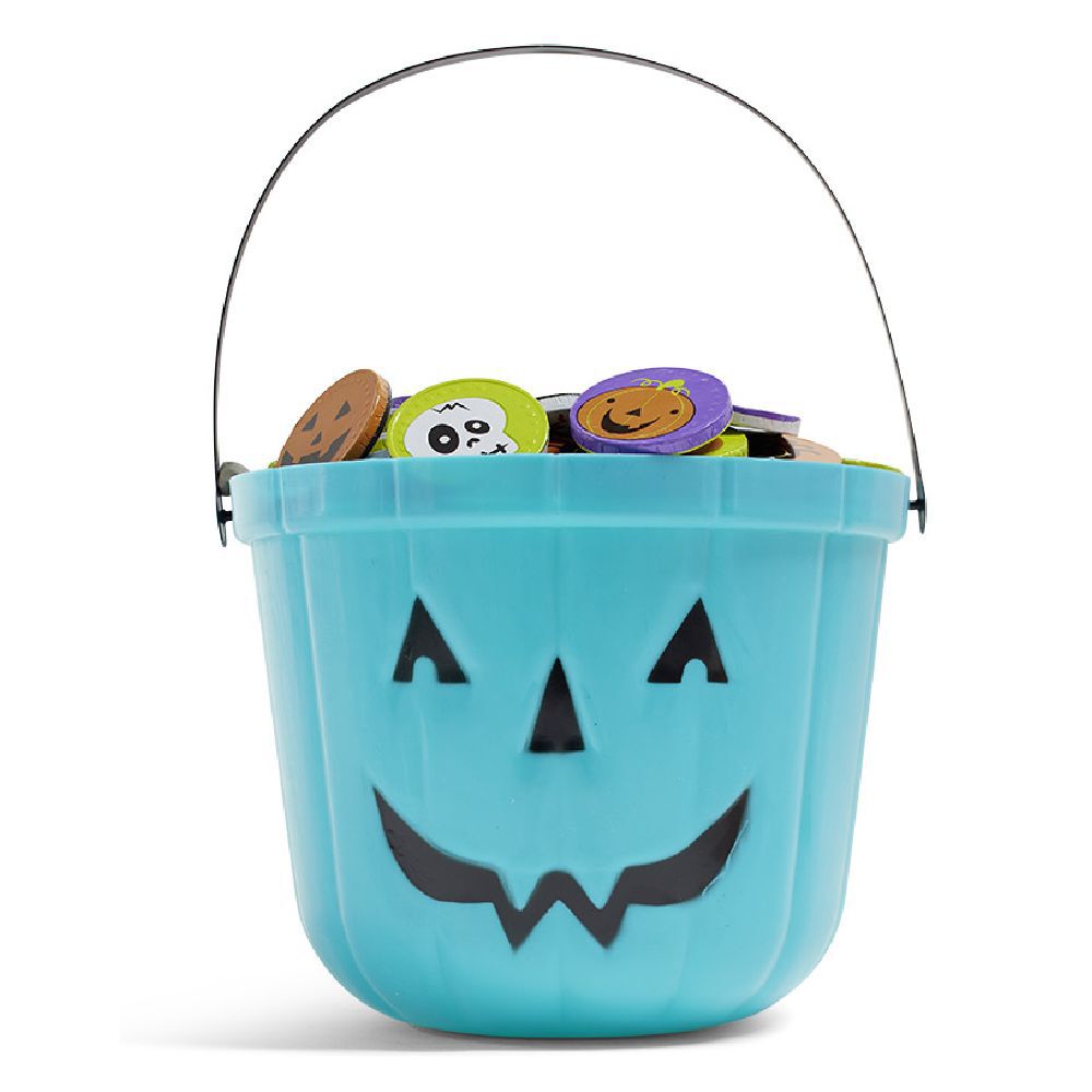 Seau à bonbons Halloween design citrouille (3 modèles)