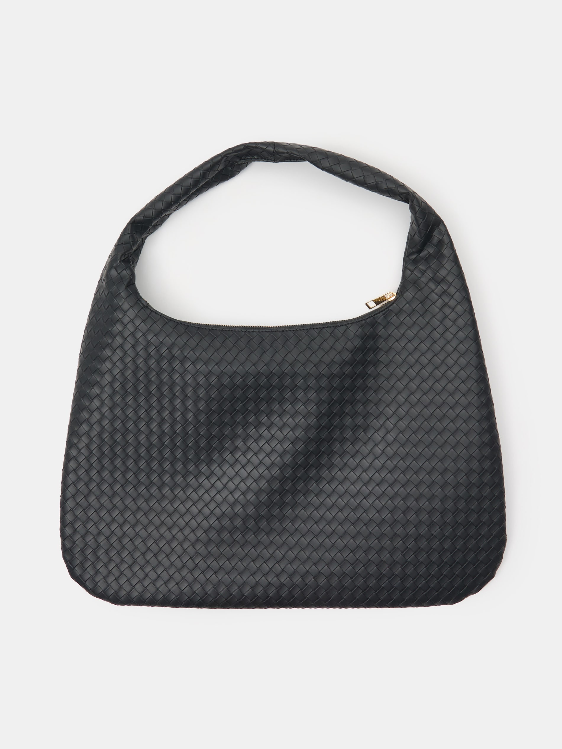 Torebka hobo na ramię z plecionego materiału