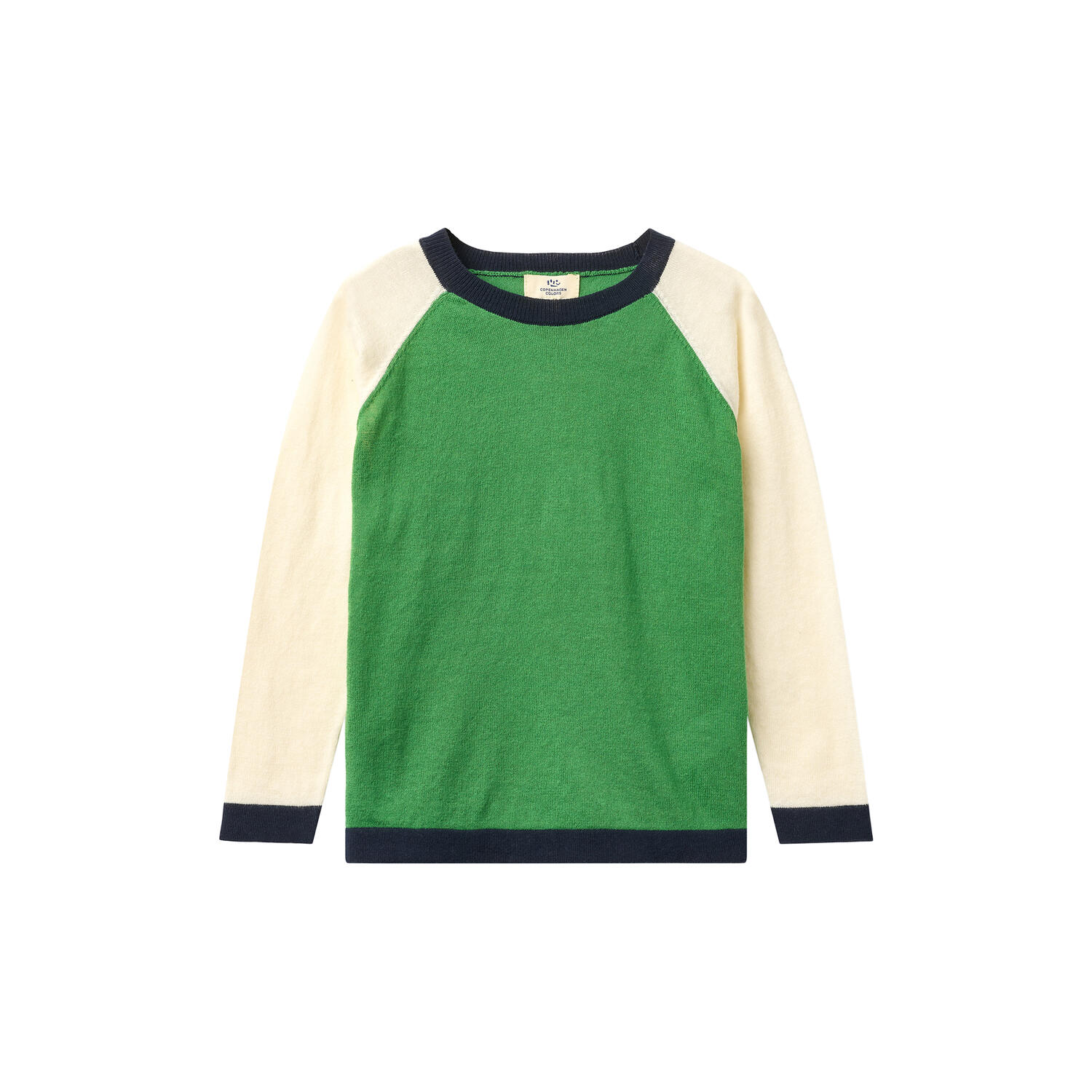 Light Knitted Color Block T-Shirt LS