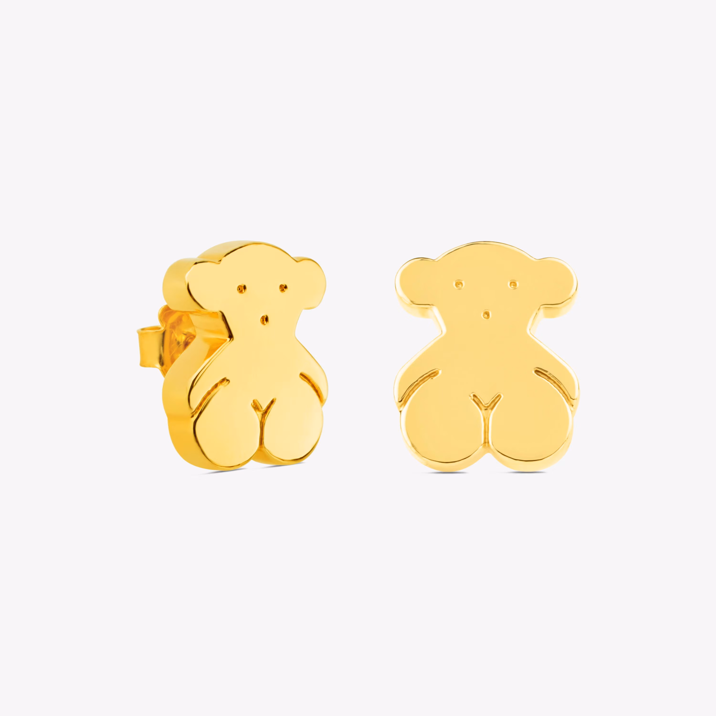 Pendientes pequeños de oro motivo oso Sweet Dolls