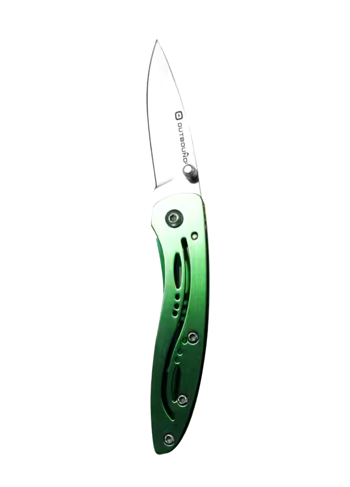 Outbound Pocket Folding Knife, 5-in, Assorted Colours
