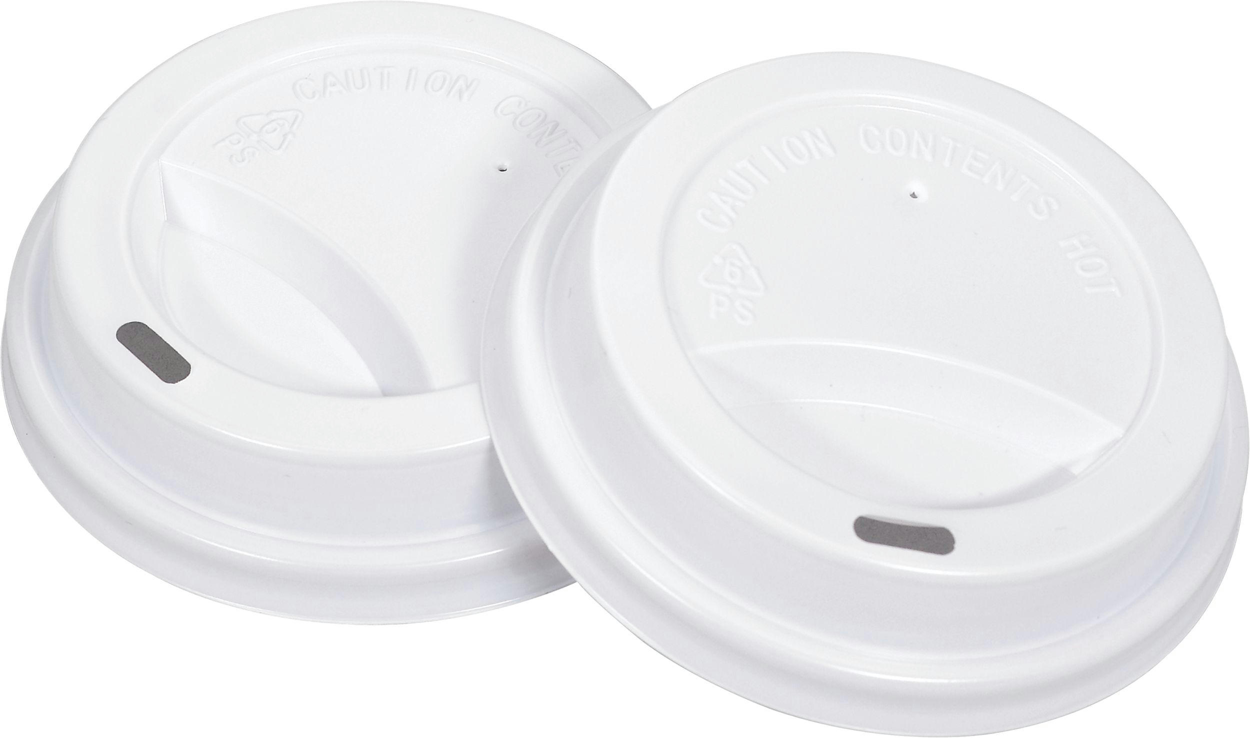 Big Party Coffee Cup Lids, For 12-oz Cups, White, 40-pk