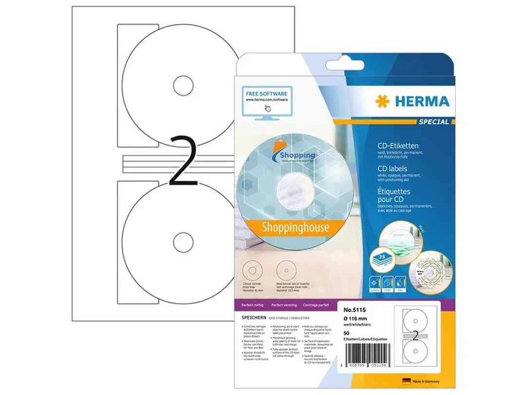 Etiketten 25er-Set CD