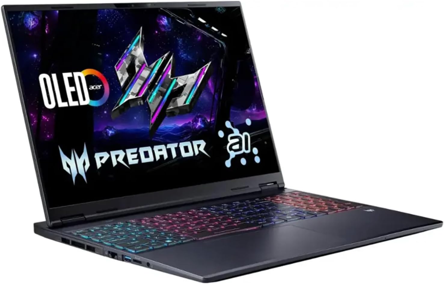 acer Predator Helios Neo PHN16-73-95NT Gaming Laptop | 16 QHD+ OLED 240Hz | Intel Core Ultra 9 275HX | NVIDIA RTX 5070 Ti | 64GB DDR5 | 2TB SSD | WiFi 6E | Backlit RGB | HDMI 2.1 | Thunderbolt 4