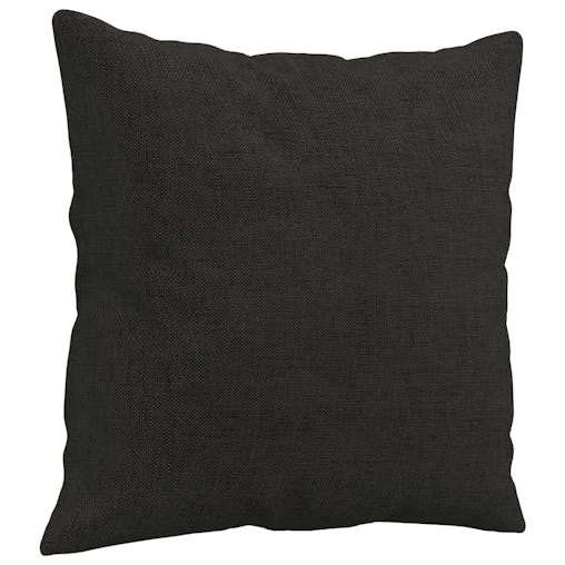 NNEVL 3 Piece Sofa Set with Pillows Black Fabric