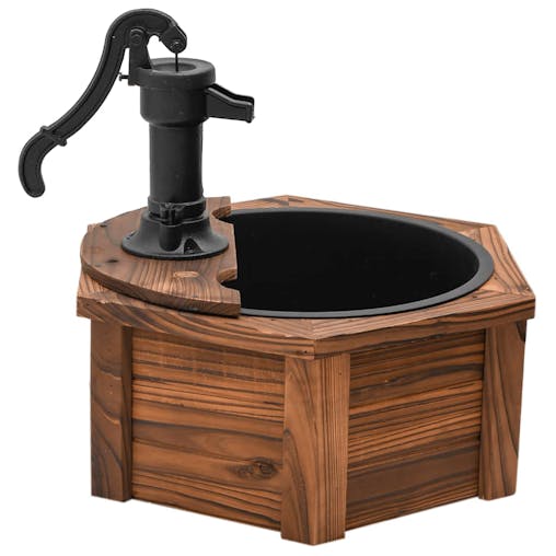 NNEVL Water Fountain with Pump 57x57x53 cm Solid Wood Fir