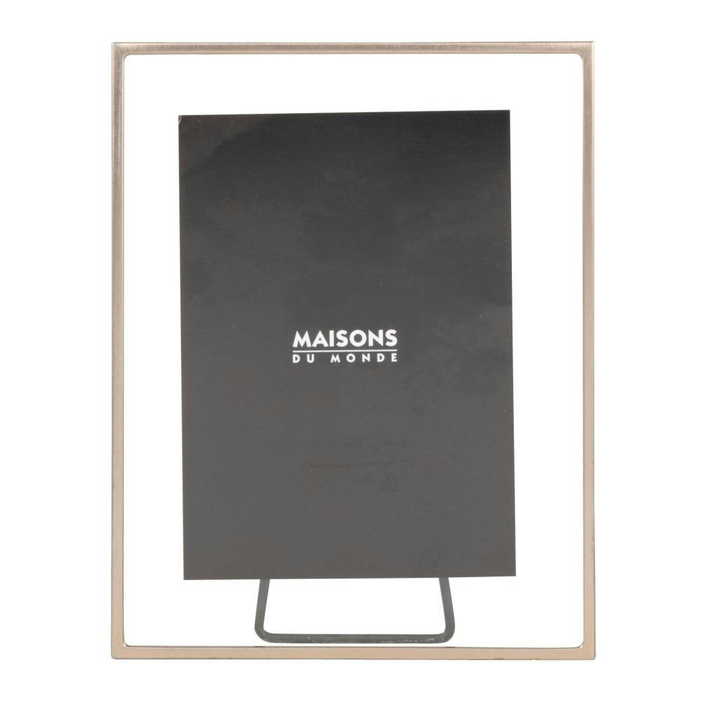 MANOE - Cadre photo en verre et métal doré 13x18