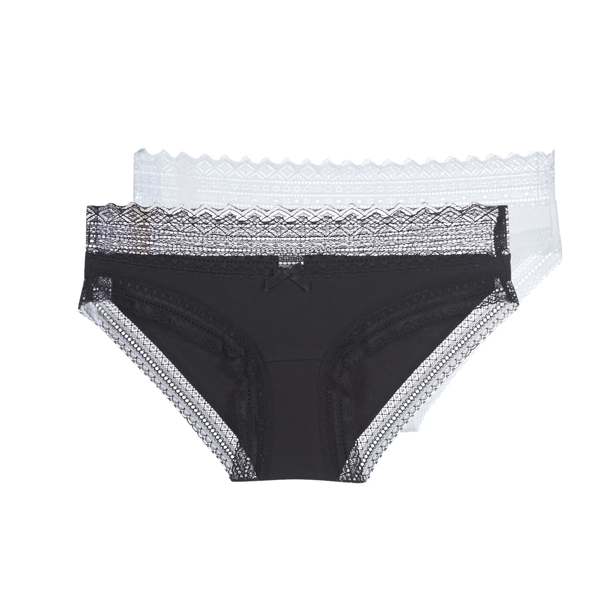 DIM - SEXY FASHION X2 - Black / White