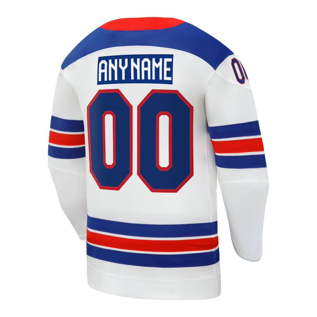 USA Hockey Nike White 2026 Away Replica Custom Jersey