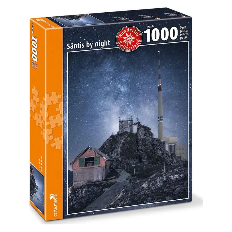 Puzzle 1000er-Set Säntis by Night