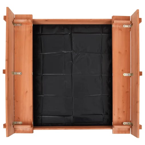 NNEVL Sandbox Firwood 95x90x15 cm