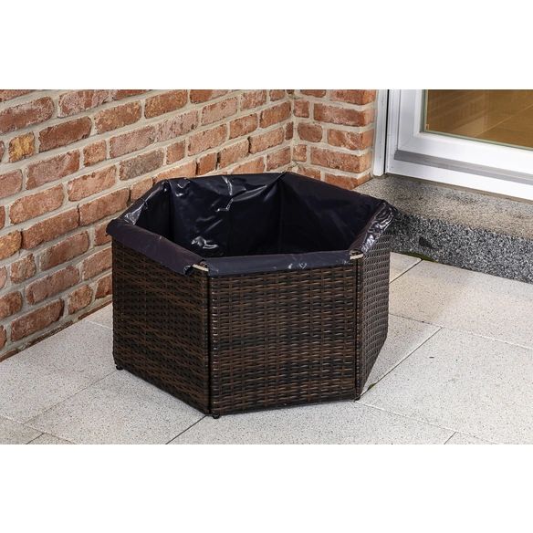 Eckbank »Rattan«, 3-Sitzer, BxTxH: 100 x 148 x 91 cm