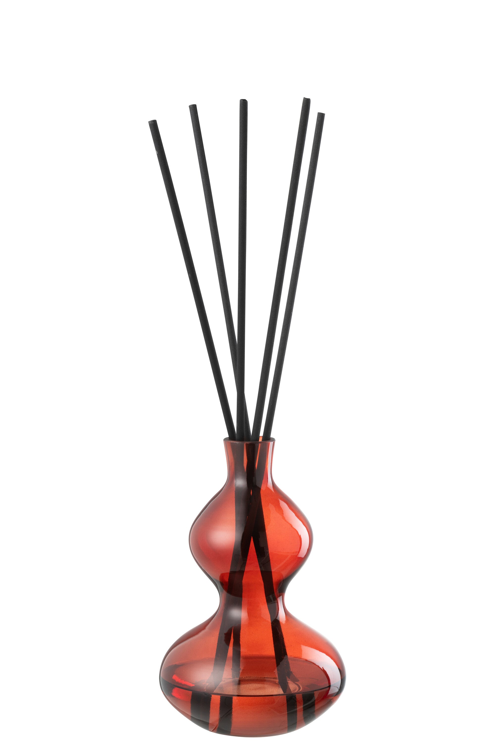 J-Line geurstokjes Olive & Frank Incense - glas - rood - small